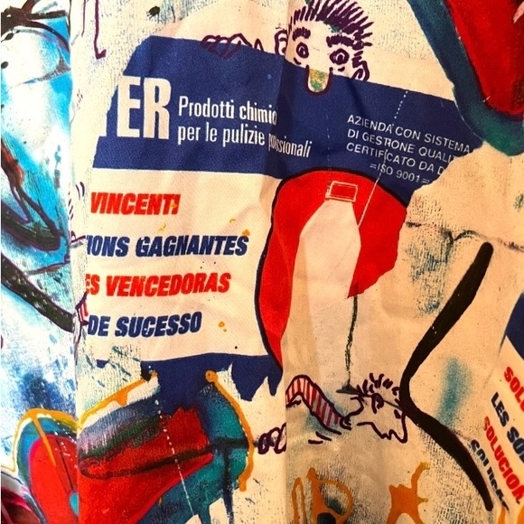 ROBERT GRAHAM Pichacao Graffiti Print Part Embroidered Sports Shirt LS 2x - Picture 12 of 16